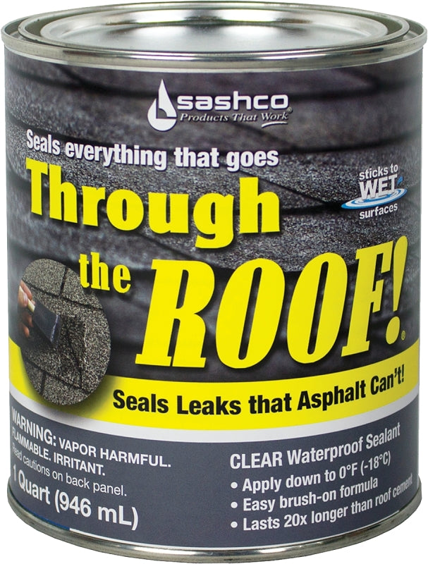 Sashco 14023 Cement and Patching Sealant, Clear, 1 qt, Container, Liquid