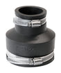 Fernco Schedule 40 3 in. Hub X 1-1/2 in. D Hub PVC Flexible Coupling 1 pk