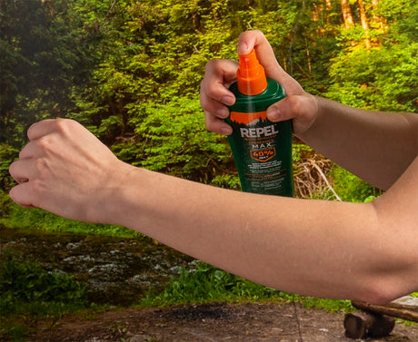 Repel Sportsmen Max HG-94101 Insect Repellent, 6 fl-oz Bottle, Liquid, Light Yellow/Water White, Alcohol