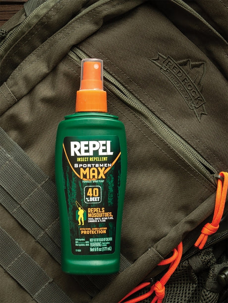 Repel Sportsmen Max HG-94101 Insect Repellent, 6 fl-oz Bottle, Liquid, Light Yellow/Water White, Alcohol