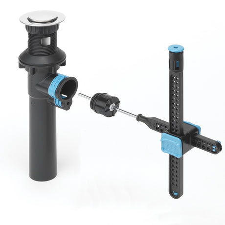 OakBrook Chrome Modern Two-Handle Bathroom Sink Faucet 4 in.