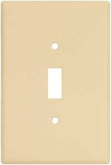 WALL PLATE JMBO TGL 1GANG IVRY, Pack of 10