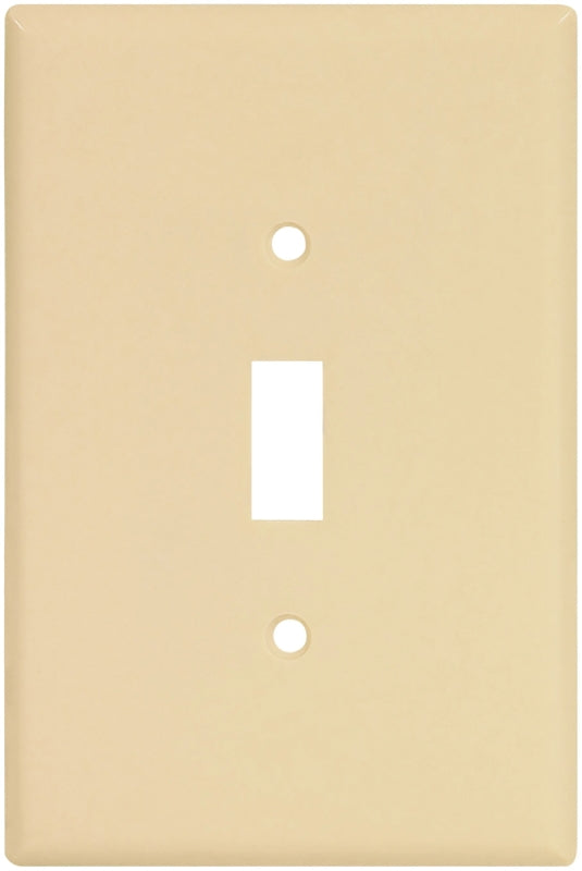 WALL PLATE JMBO TGL 1GANG IVRY, Pack of 10