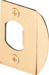 Defender Security E 2307 Door Strike Plate, 2-1/4 in L, 1-7/16 in W, Steel, Brass
