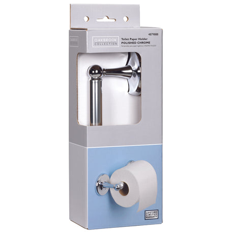 OakBrook Polished Chrome Toilet Paper Holder