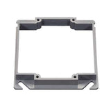 Cantex EZ Box New and Old Work Square PVC 2 gang Box Extension Gray