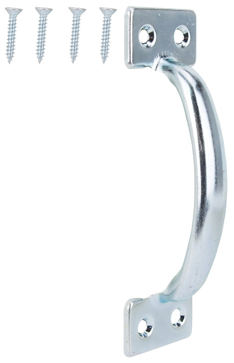 ProSource 20912ZCB-PS Door Pull, 1-3/4 in W, 6-1/2 in D, 1-1/2 in H, Steel, Zinc Plated