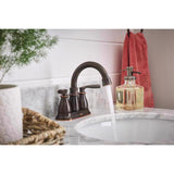 Moen Hilliard Bronze Traditional Bathroom Faucet 4 in.