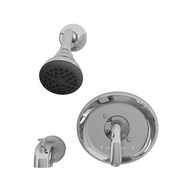 American Standard Cadet Suite Series 9091512.002 Tub and Shower Faucet, Polished Chrome, Adjustable Showerhead