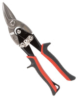 Vulcan TS-01010 Aviation Snip, 10-1/8 in OAL, Left Cut, Chrome Vanadium Steel Blade, Cushion Grip Handle