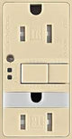 Eaton Wiring Devices TRSGFNL15V-K GFCI and Nightlight, 2 -Pole, 15 A, 125 V, Back, Side Wiring, NEMA: 5-15R, Ivory