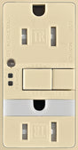 Eaton Wiring Devices TRSGFNL15V-K GFCI and Nightlight, 2 -Pole, 15 A, 125 V, Back, Side Wiring, NEMA: 5-15R, Ivory