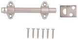 ProSource 23260-SC-PS Surface Bolt, 0.7 in Bolt Head, 4 in L Bolt, Satin Chrome