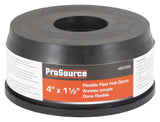 ProSource 44U-139 Hub Donut, 4 x 1-1/2 in, PVC, Black