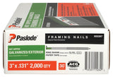 Paslode 650387 Framing Nail, 3 in L, Steel, Hot-Dipped Galvanized, Full Round Head, Ring Shank, 2000/CT