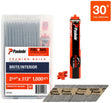 Paslode 650522 Fuel and Nail Combo Pack, 2-3/8 in L, 16 ga Gauge, Steel, Brite, Ring, Smooth Shank