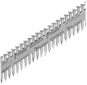 Paslode 650481 Series Connector Nail, Paper Tape Collation, 1-1/2 in L, Metal, Galvanized, Smooth Shank, 500/CT