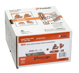 Paslode 650566 Framing Fuel and Nail Combo Pack, 3 in L, Steel, Brite, Offset Round Head, Smooth Shank