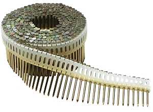 Duo-Fast 504605 Siding Nail, 2-1/4 in L, Electro-Galvanized, Round Head, Ring Shank
