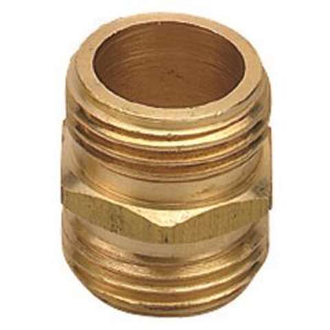 Orbit 3/4 in. Brass Threaded Double Male Hose Connector, Pack of 12