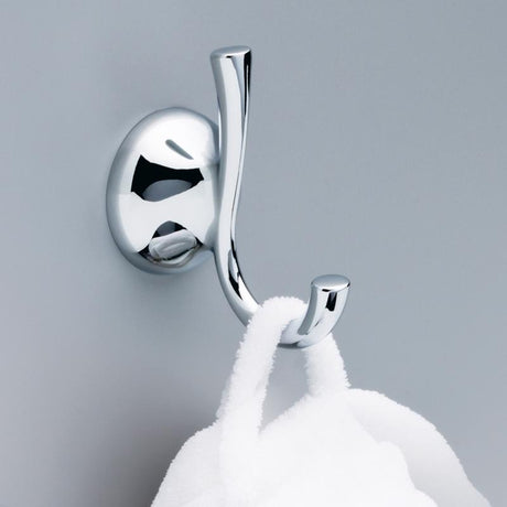 Delta Foundations 4.07 in. H X 3.29 in. W X 2.28 in. L Chrome Silver Robe Hook