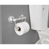 Delta 5 in. L Polished Chrome Stainless Steel Toilet Paper Holder with Assist Bar