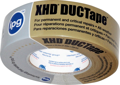 IPG 9600 Duct Tape, Silver, 10 mil Thick, 60 yd L, 1.88 in W, Cloth Backing
