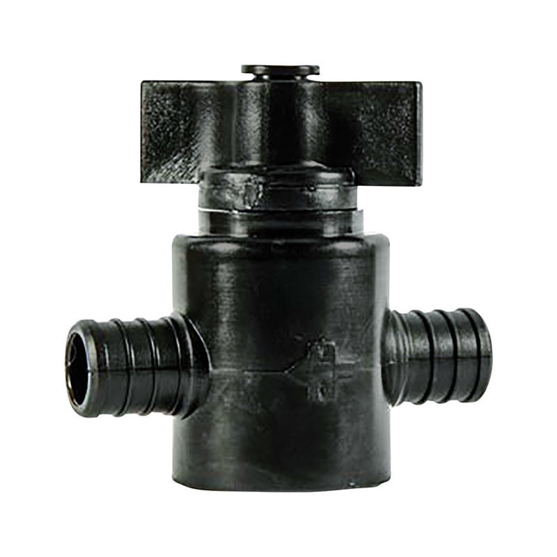 Flair-It Ecopoly 3/4 in. Crimp X 3/4 in. Plastic Straight Stop Valve