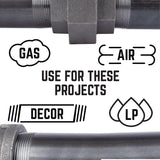 STZ Industries 3 in. FIP each Black Malleable Iron Cap