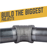 STZ Industries 2-1/2 in. FIP each X 2-1/2 in. D FIP Black Malleable Iron 45 Degree Elbow