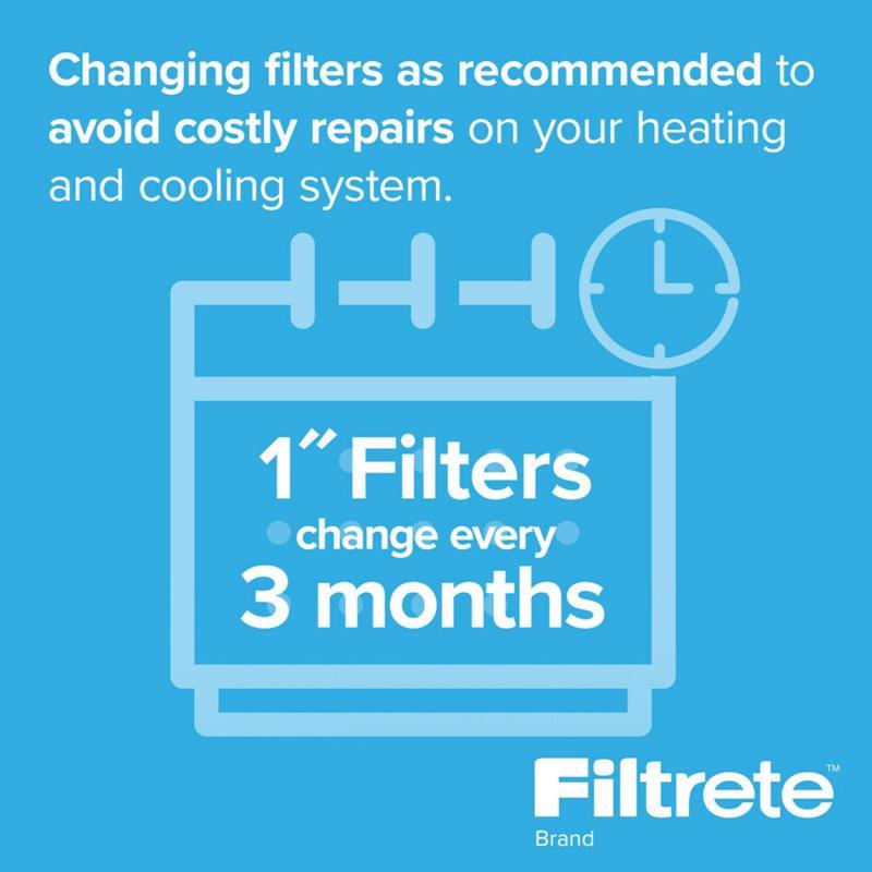 Filtrete Allergen Defense 14 in. W X 25 in. H X 1 in. 1000 MPR Pleated Air Filter 1 pk, Pack of 4