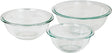 Anchor Hocking 81572L11 Mixing Bowl Set, Includes: (1) 1 qt, (1) 1.5 qt, (1) 2.5 qt Bowls, Glass, Clear, Pack of 2