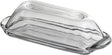 Anchor Hocking Presence Series 64190L10R Butter Dish/Cover, Glass, Clear, Rectangular, 5 in L, 3-1/4 in W, Pack of 4