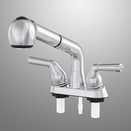 Home Plus Two Handle Chrome Laundry Faucet