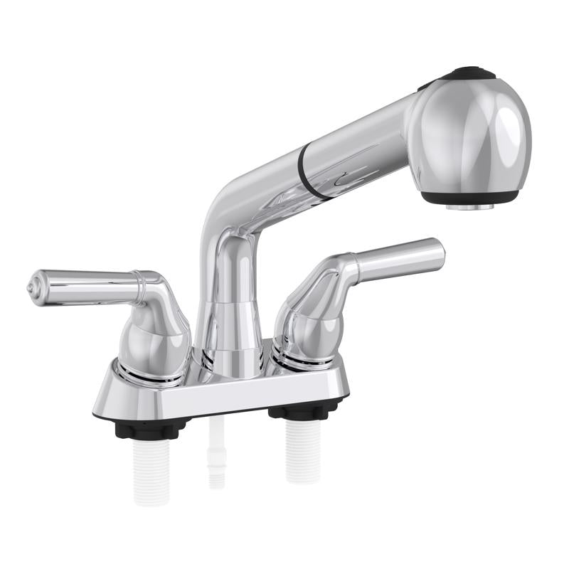 Home Plus Two Handle Chrome Laundry Faucet