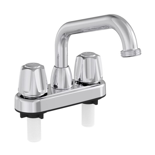 Home Plus Chrome Traditional Bathroom Faucet 4 in.