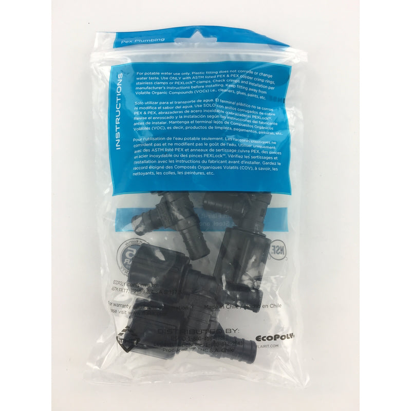 Flair-It Ecopoly 1/2 in. PEX Barb X 1/2 in. D FPT Plastic Tee