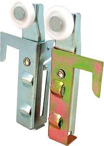 Prime-Line N 6548 Roller Assembly, 7/8 in Dia Roller, 1/4 in W Roller, Steel, Silver, 1-Roller, 40 lb