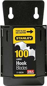 STANLEY 11-983A Hook Blade, 1-7/8 in L, Steel, 2-Point