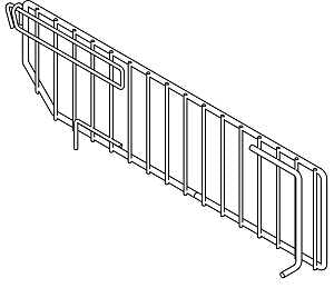 DIVIDER WIRE SINGLE CHRM 19IN, Pack of 50