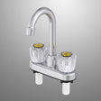 Home Plus Two Handle Chrome Bar Faucet