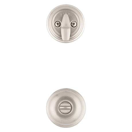 Kwikset Signature Series 991J 15 SMTCP Combination Lockset, Knob Handle, Juno Design, Satin Nickel, 2 Grade