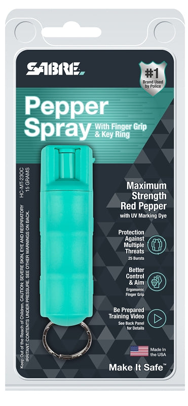 Sabre HC-MT-23OC Pepper Spray with Mint Ring, 0.54 oz, Pungent
