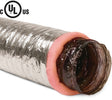 Imperial MEA-0825 Air Duct, 8 in OD, 25 ft L, Polyester, Silver