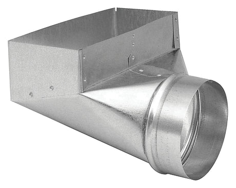 Imperial GV0627-C Wall Register Boot, 4 in L, 12 in W, 6 in H, 90 deg Angle, Galvanized, Pack of 10