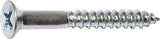 Midwest Fastener 02578 Screw, #10 Thread, 1 in L, Coarse Thread, Flat Head, Phillips Drive, Sharp Point, Steel, Zinc