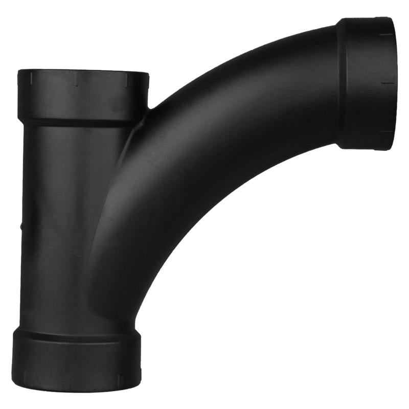 Charlotte Pipe 4 in. Hub X 4 in. D Hub ABS Wye