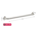 Delta 36 in. L ADA Compliant Stainless Steel Grab Bar