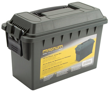Magnum 10120 Ammo Box, 5-1/4 in W, 11-1/2 in D, Plastic, OD Green