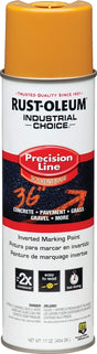 Industrial Choice 203024 Inverted Marking Spray Paint, Semi-Gloss, Caution Yellow, 17 oz Can